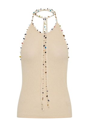 Christopher Esber Beach Quartz halter-neck tank top - Neutrals