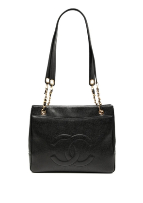 CHANEL Pre-Owned 1991-1994 CC Caviar Chain tote bag - Black