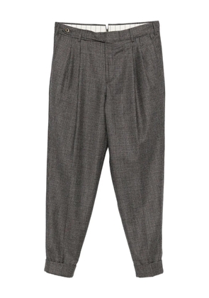 PT Torino checked tailored trousers - Grey
