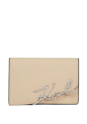 Karl Lagerfeld logo wallet - Neutrals