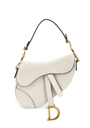 Christian Dior Pre-Owned Saddle Handbag Leather Mini shoulder bag - Neutrals