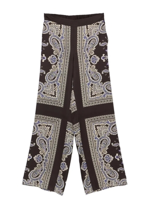 LIU JO paisley-print trousers - Neutrals