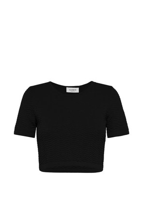 Laneus cropped T-shirt - Black