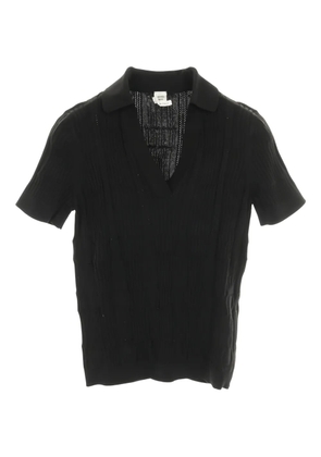 Hermès Pre-Owned 2000s short-sleeve knitted T-shirt - Black