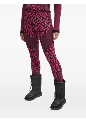 NEWLAND geometric-pattern leggings - Pink