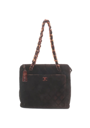 CHANEL Pre-Owned 1997-1999 chain quilted shoulder bag - Brown