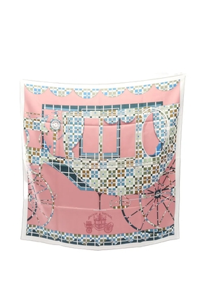 Hermès Pre-Owned 2000s Balade Ecossaise plaid silk scarf - Pink