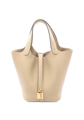 Hermès Pre-Owned 2025 PM Picotan Lock clemence-leather handbag - Neutrals