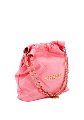 CHANEL Pre-Owned 22 Chain Quilted Calfskin Small bag - Pink