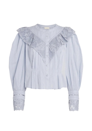 Ulla Johnson Cybil long-sleeve blouse - Blue