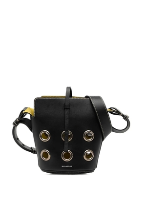 Burberry Pre-Owned 2000-2017 Mini Leather Grommet bucket bag - Black