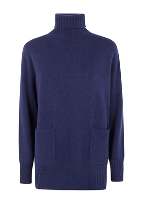 Drumohr roll-neck pocket sweater - Blue