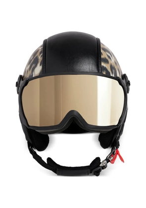 Fusalp Pace Head leopard print ski helmet - Black