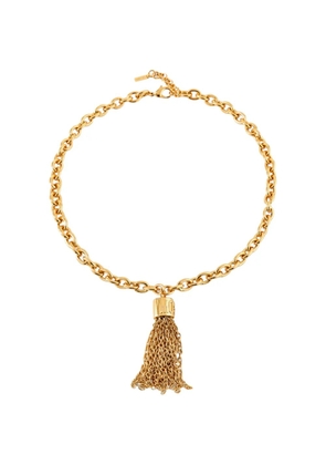 Moschino chain tassel necklace - Gold