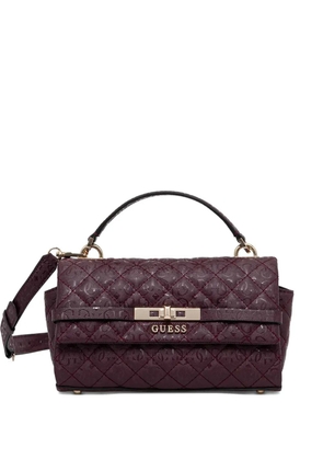 GUESS USA Idra quilted tote bag - Purple