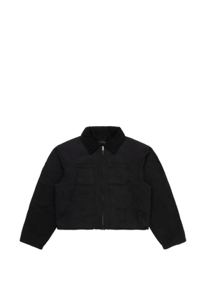 Les Tien corduroy-collar jacket - Black