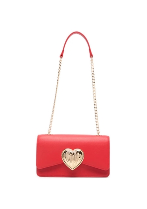Love Moschino heart chain shoulder bag - Red