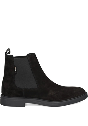 BOSS Calev elastic-panel suede boots - Black
