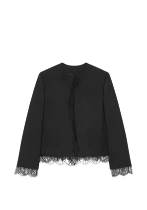 Givenchy lace-trim jacket - Black