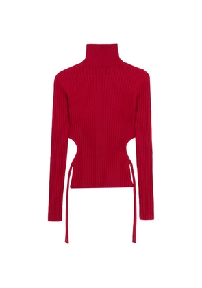 Blumarine ribbed-knit sweater - Red