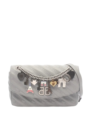 Balenciaga Pre-Owned 2010-2026 Leather BB Round Charm shoulder bag - Grey