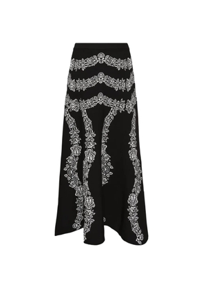 Ulla Johnson Valencia jacquard midi skirt - Black