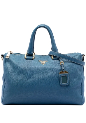 Prada Pre-Owned 2000-2013 Vitello Daino Zip Top satchel - Blue