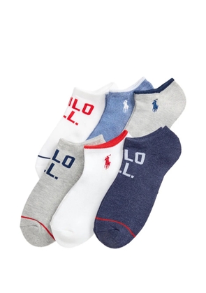 Polo Ralph Lauren logo-knit socks (pack of six) - White