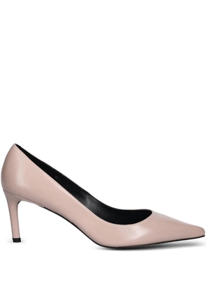 BOSS 75mm pointed-toe leather heeled pumps - Pink