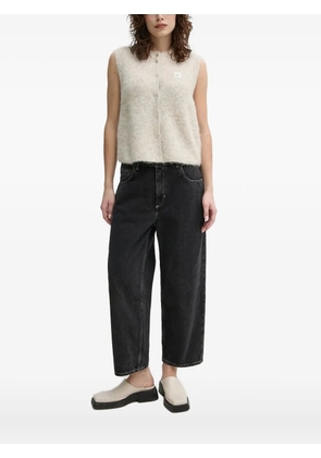 American Vintage button-fastening sleeveless cardigan - Neutrals