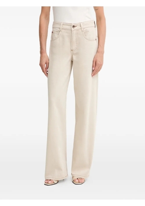 Miss Sixty five-pocket logo-patch jeans - Neutrals