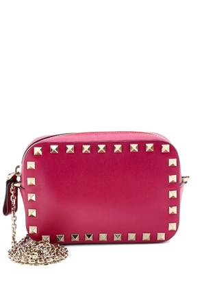 Valentino Garavani Pre-Owned Rockstud Chain Camera Leather Small crossbody bag - Pink