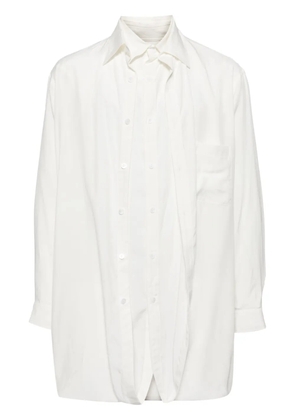 Yohji Yamamoto double-layered shirt - White