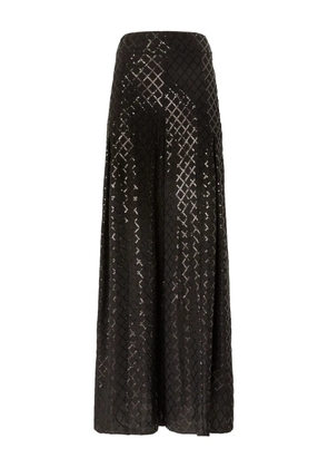Genny sequin-embellished trousers - Black