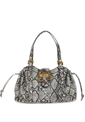 Just Cavalli snake-print shoulder bag - Grey