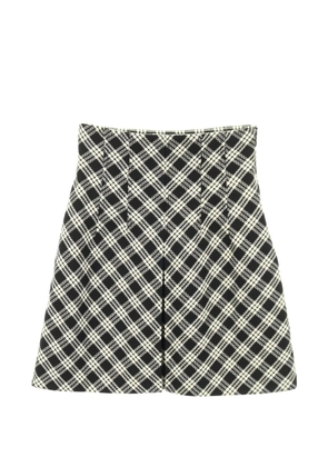 Christian Dior Pre-Owned 2010s plaid box-pleats skirt - Black