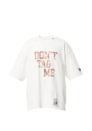 Maison MIHARA YASUHIRO Don't Tag Me printed T-shirt - White
