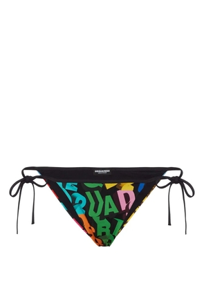 DSQUARED2 logo bikini bottoms - Black