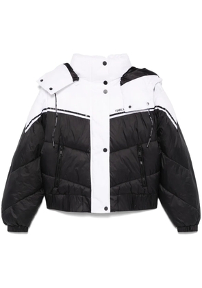 Karl Lagerfeld colorblock padded jacket - White