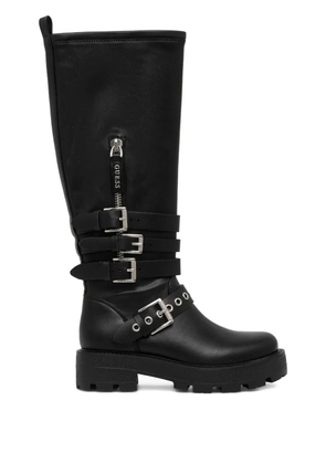 GUESS USA buckle-strap boots - Black