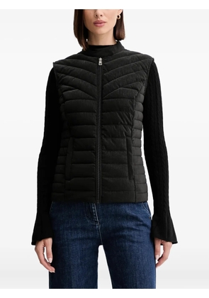 GUESS USA quilted zip gilet - Black