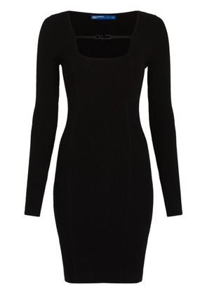 Karl Lagerfeld Jeans square-neck knitted dress - Black