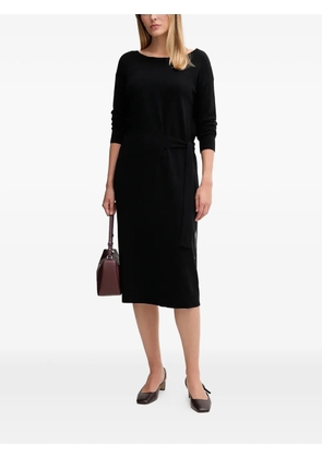 Gaudi tie-waist midi dress - Black