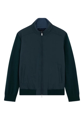 Paul & Shark Typhoon wool-paneled zip-up sweater - Green