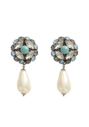 Dolce & Gabbana faux-pearl drop earrings - Silver