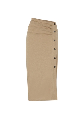 The Attico button-detail skirt - Neutrals