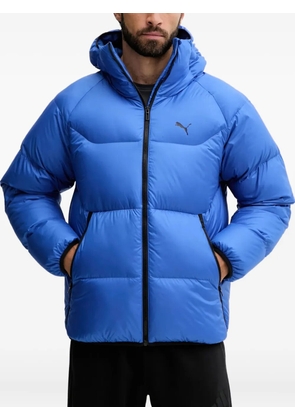 PUMA hooded-logo jacket - Blue