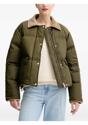 Marc O'Polo corduroy-collar padded jacket - Green