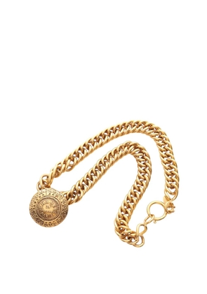 CHANEL Pre-Owned 1970-1980 Gold Plated 31 Rue Cambon Medallion Choker costume necklace