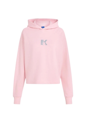 Karl Lagerfeld Jeans logo hoodie - Pink